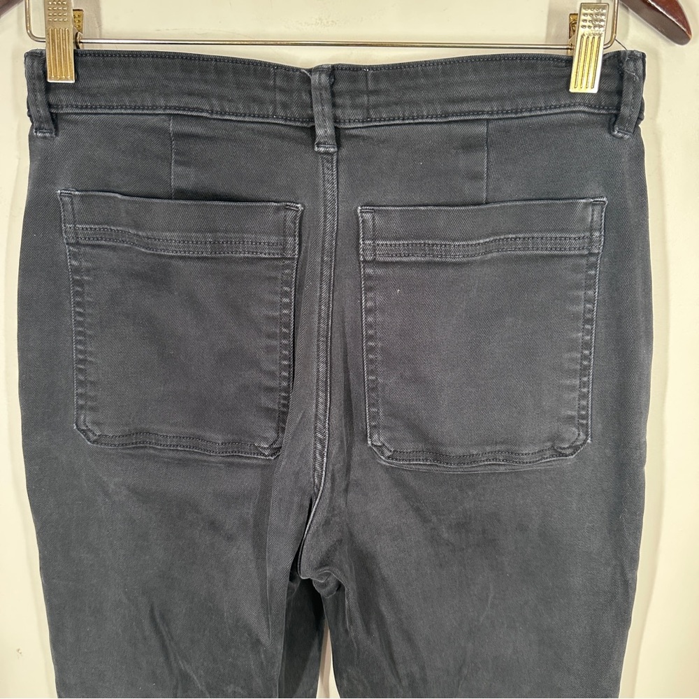 Everlane The Slim Leg Crop Jeans Size 8 Washed Black Stretch N8 - Picture 8 of 8